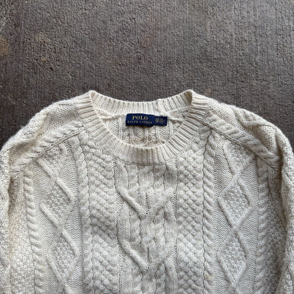 Polo Ralph Lauren Cable Knit Heavy Sweater Size XS $220 Retail